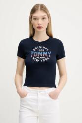 Tommy Jeans t-shirt sötétkék, DW0DW21421 - sötétkék XS
