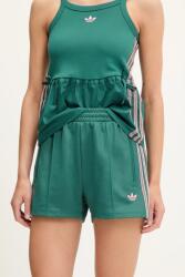 adidas Originals rövidnadrág Shorts türkiz, mintás, magas derekú, KC0682 - türkiz XS