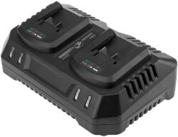 GRAPHITE Dupla akkumulátortöltő Energy+ egyakkus rendszerhez, 240W, 2X3A (58G085-1)