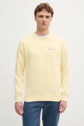 Pepe Jeans pamut melegítőfelső sárga, mintás, PM582918 - sárga XL