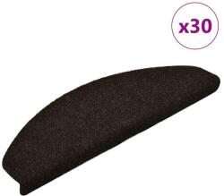 vidaXL 30 db sötétszürke öntapadó lépcsőszőnyeg 65x21x4 cm (3365661)