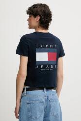 Tommy Jeans pamut póló sötétkék, DW0DW21423 - sötétkék XL