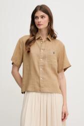 Ralph Lauren len ing galléros, bézs, relaxed, 211965847 - bézs XS