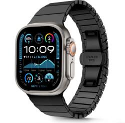 Tech-Protect Linkband - Apple Watch 4 / 5 / 6 / 7 / 8/ 9 / Ultra / SE (42 / 44 / 45 / 49 mm) - fém szíj, fekete - tokgalaxis