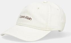 Calvin Klein pamut baseball sapka bézs, nyomott mintás, LV04G5068G - bézs Univerzális méret