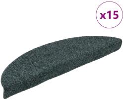 vidaXL 15 db zöld tűlyukasztott öntapadó lépcsőszőnyeg 65 x 21 x 4 cm (322359)