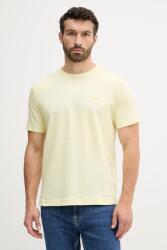 United Colors of Benetton pamut póló sárga, sima, 3M4WU1088 - sárga S