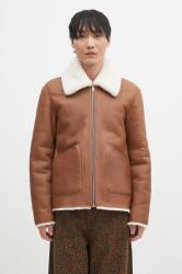 Paul Smith kifordítható bőrkabát barna, átmeneti, oversize, M1R-079Z-N02447 - barna L