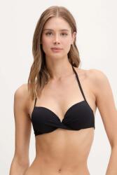 United Colors of Benetton bikini felső fekete, merevített kosaras, 3P5H5R00Q - fekete L