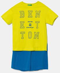 United Colors of Benetton gyerek pamut melegítő szett zöld, 3096CK00D - zöld 150