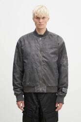KSUBI bomber dzseki Royalty Bomber férfi, szürke, átmeneti, oversize, MFA24JK012 - szürke M