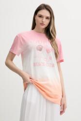 Guess pamut póló rózsaszín, E5GI01 K8G01 - rózsaszín XL
