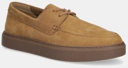 Calvin Klein nubuk mokaszin HYBRID LACE UP BOAT NU barna, HM0HM01892 - barna Férfi 42