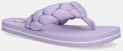 Tommy Jeans flip-flop BRAIDED THONG BEACH SANDAL lila, lapos talpú, EN0EN02877 - lila Női 39
