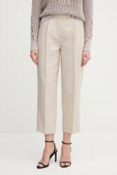 Tommy Hilfiger nadrág vászonkeverékből - bézs 40 - answear - 28 990 Ft