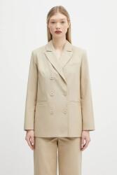 APC A. P. C. pamut blézer veste lucy bézs, sima, kétsoros gombolású, COHFU. F03212 - bézs 38 - answear - 179 990 Ft
