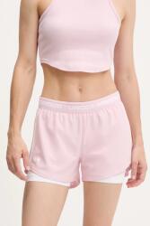 Under Armour edzős rövidnadrág Tech Play rózsaszín, sima, magas derekú, 1389895 - rózsaszín M
