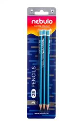Nebulo Grafitceruza, 2B, háromszögletű, NEBULO 3db-os (GC-3-2B-TR) - mystock