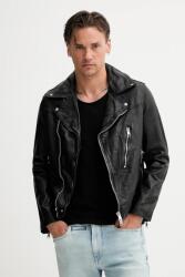 AllSaints bőrdzseki COMET fekete, átmeneti, M021LC - fekete XL