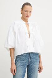 BOSS Orange blúz pamutból - fehér 42