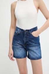 Answear. LAB farmer rövidnadrág sötétkék, sima, magas derekú - sötétkék S - answear - 9 990 Ft