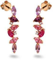 Heratis Forever Cambria drágaköves lógó fülbevaló, rosé arany DIHU112R