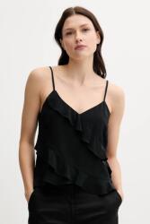 Sisley felső fekete, sima, 5LNTLH01J - fekete XS