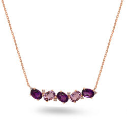 Heratis Forever Ametiszt nyaklánc Averie gyémántokkal 4, 12 ct DIHU116RN