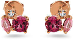 Heratis Forever Fülbevaló turmalinnal, rózsaszín zafírral Esther DIHU109R