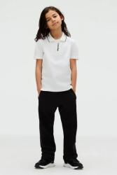 Calvin Klein poló fehér, sima, IB0IB02542 - fehér 128