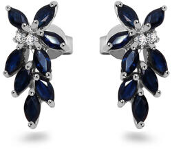 Heratis Forever Zafírlevél fülbevaló gyémántokkal fehéraranyból DIHU103AN