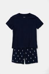 Ralph Lauren gyerek pamut pizsama sötétkék, mintás, 8P0250 - sötétkék 98-104