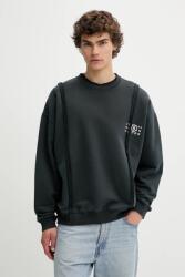 MM6 Maison Margiela pamut melegítőfelső szürke, sima, SH2GU0019 - szürke S