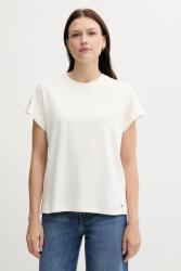 Tommy Hilfiger pamut póló - bézs M - answear - 15 990 Ft