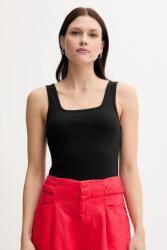Tommy Hilfiger top fekete, WW0WW45444 - fekete XXL