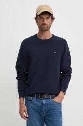 Tommy Hilfiger pamut pulóver könnyű, sötétkék, MW0MW36347 - sötétkék XXXL
