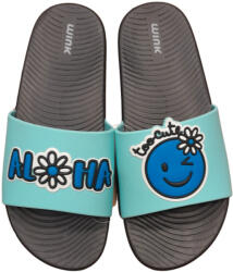 WINK Aloha feliratú kék papucs-37 (ST11477-K37)