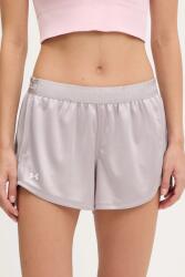 Under Armour edzős rövidnadrág Tech Play lila, sima, magas derekú, 1389883 - lila S