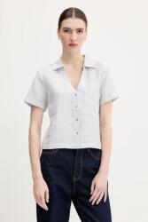 Benetton lenvászon ing galléros, regular, 5YPVDQ0BX - kék S