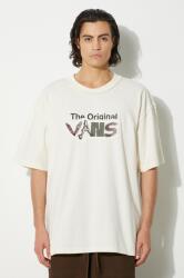 Vans pamut póló Premium Classics LX Vans Clash bézs, férfi, nyomott mintás, VN000HQ73KS1 - bézs XL