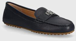 Lauren Ralph Lauren bőr mokaszin Barnsbury sötétkék, női, lapos talpú, 802942768007 - sötétkék Női 40