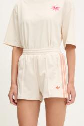 adidas Originals rövidnadrág Shorts bézs, mintás, magas derekú, KC0681 - bézs S