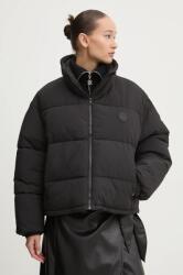 HUGO Blue rövid kabát női, fekete, téli, oversize, 50522262 - fekete S