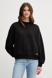Calvin Klein pamut melegítőfelső fekete, sima, LV047B238G - fekete S