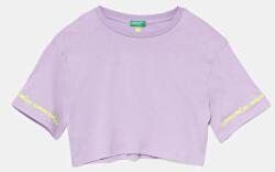 Benetton gyerek pamut póló lila, 3096C10PC - lila 168