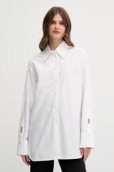 Giorgio Armani pamut ing galléros, fehér, relaxed, EW001708 AF15122 - fehér 42