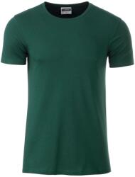 Daiber Tricou clasic pentru bărbați din bumbac organic 8008 - Închisă verde | XL (8008-1755158)