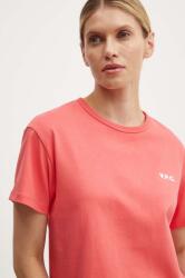 APC A. P. C. pamut póló t-shirt boxy petit vpc női, narancssárga, COHBQ. F26390 - narancssárga S