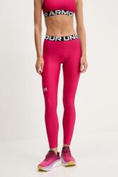 Under Armour edzős legging HG Authentics fekete, nyomott mintás, 1383559 - rózsaszín M - answear - 11 990 Ft