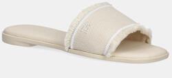Tommy Hilfiger papucs FRINGE CANVAS FLAT SANDAL bézs, FW0FW08908 - bézs Női 39